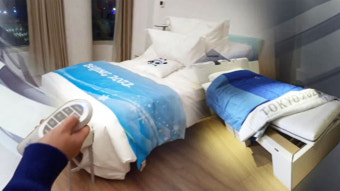 골판지 비웃는 '스마트 침대'…선수들 대만족