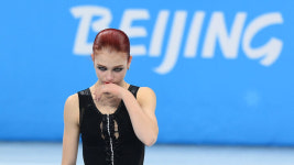 은메달 따고 오열 트루소바 다시는 올림픽 따위는 도전하지 않겠다