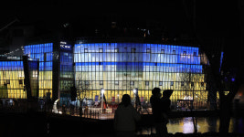 [포토] 우크라이나에 평화를…서울서도 불 밝힌 평화의 빛