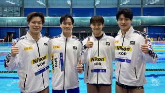 황선우 앞세워 연거푸 '한국 신'…첫 계영 결승에서 '6위'