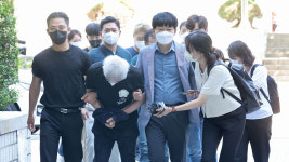 강남 유흥업소 사망사건 마약 유통책 4명 구속심사 출석
