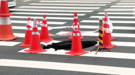 쉴 새 없이 퍼부운 폭우에 수도권 곳곳 싱크홀