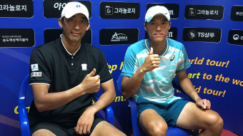 송민규-남지성, 부산오픈 챌린저 테니스 복식 준우승