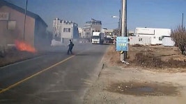 불길 번지기 전에… 소화기 들고 달려간 시내버스 기사