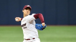 키움 안우진, 두산과 연습경기 2이닝 무실점…직구 시속 156㎞