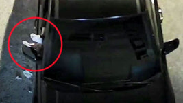 남의 회사 주차장에 쓰레기 투척…CCTV에 딱 걸렸다