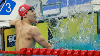 지유찬, 자유형 50ｍ '21초84' 대회 신기록…