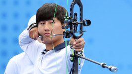 한국 컴파운드 양궁, 남자 단체전 준결승 진출