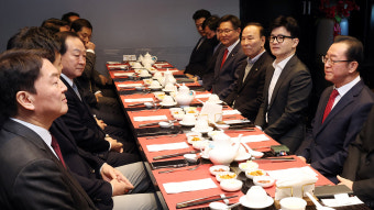 한동훈, 3선 의원 오찬 간담회…'희생·헌신' 간접적 메세지?