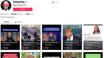 바이든 '틱톡 강제매각법' 서명에도…대선 캠프는 틱톡 사용