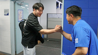 박병호, 삼성 라이온즈 합류…곧바로 훈련