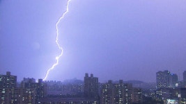 하루 3천576번 벼락 쳤다 전남서 이례적 낙뢰 관측