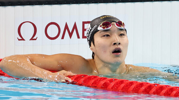 김우민, 광주 전국수영선수권 자유형 200m 우승 후 자유형 100m 출전 예정