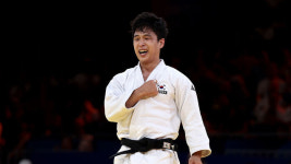 한국 유도, 올림픽 혼성단체전 동메달…독일에 승리