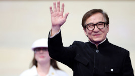 액션 스타 성룡 등장에 환호…패럴림픽 태권도장 찾은 이유