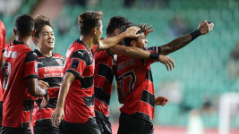 후반 3골 폭발 K리그1 포항, 상하이 하이강 격파…ACLE 첫 승