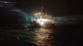 제주 성산항서 1천581t급 화물선 방파제와 충돌…인명피해 없어