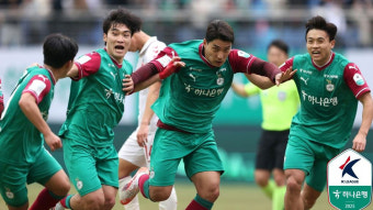 '주민규 극장골' 대전, 수원FC에 1대 0 승리…2위 도약