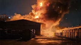 경북 구미 공단동 공장 화재…대응 1단계 발령