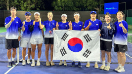 한국 여자 테니스, 빌리진킹컵서 홍콩 제압…'PO 진출 희망'