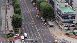 교대역 인근 배관 파손돼 가스 누출…열차 무정차 통과·통행 통제