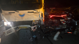 중부내륙고속도로 칠서IC 인근서 5중 추돌…2명 사상