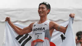 최병광, 남자 하프마라톤경보 동메달…