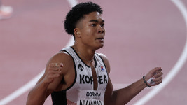 육상 조엘진·비웨사, 각각 5, 6위로 100m 예선 통과