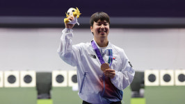 이건혁, 속사권총 개인전 금메달…단체전까지 2관왕 [AG 영상]