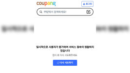 쿠팡·쿠팡이츠 한밤중 접속 장애…2시간여 만에 복구