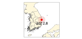 경북 영덕 부근 해역에서 규모 2.8 지진