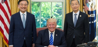 홍석현 대미특사, 미국 방문 마치고 귀국길…“기대 이상 성과”