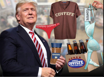 ‘브랜드’로 거듭나는 트럼프의 트윗 오타 ‘코브피피’(covfefe)