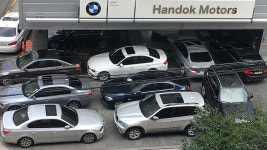 BMW 리콜 대상 차량, 평택항 집결
