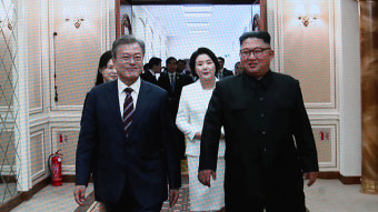 정상회담 북측 배석자 김여정·김영철…첫 회담 진행중