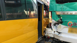 경기도 이천에서 학원버스와 시내버스 추돌해… 6명 다쳐