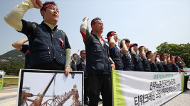민주·한국노총 타워크레인, 오늘부터 무기한 파업