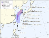 태풍 ‘다나스’ 모레 정오 해남 상륙…“바람보다는 비 피해 조심”
