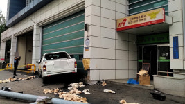 인천 삼산동 사거리 119안전센터 건물로 차량 돌진