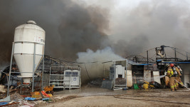 거창 축사 화재 2억원 재산피해