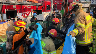 하수도 공사장 맨홀에서 작업자 3명 가스 질식해 숨져