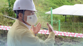 성윤모 장관, 태양광시설 상황점검 “집중호우 기간 안전관리 강화”