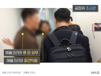 애플의 공정위 현장조사 육탄방어…검찰 고발