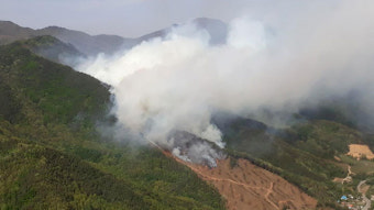 산림청, 전북 무주 산불 ‘산불 1단계’ 발령