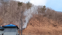 강원 인제 수산리 산불, 8,000㎡ 태우고 2시간여 만에 진화