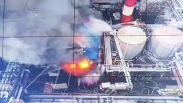 SK에너지 울산공장 불…2시간 40분여 만에 초진