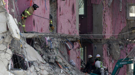 광주 아이파크 붕괴 27일…26층 매몰자 구조 작업 계속