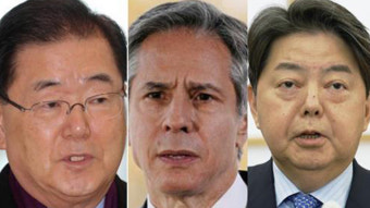 日 “한미일 외교장관회의서 北 미사일 논의”…‘사도광산’ 즉답 피해