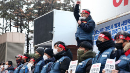 택배노조, CJ대한통운 농성 일부 해제