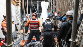 서울 금천구 빌딩 공사장에서 50대 노동자 지하 1층으로 추락해 중상